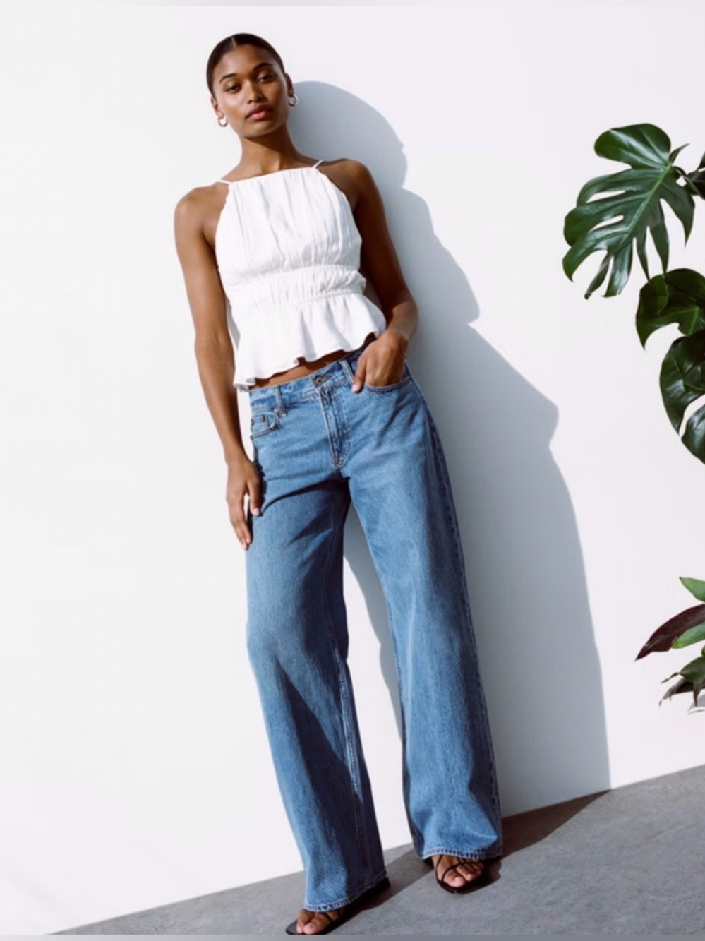 abercrombie curve love baggy low rise jeans